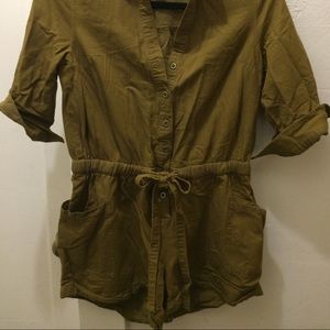 Mustard yellow Old Navy romper